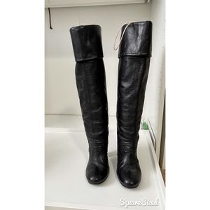 Black Knee High Boots